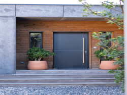 murs-pierres-seches-portail-corten-